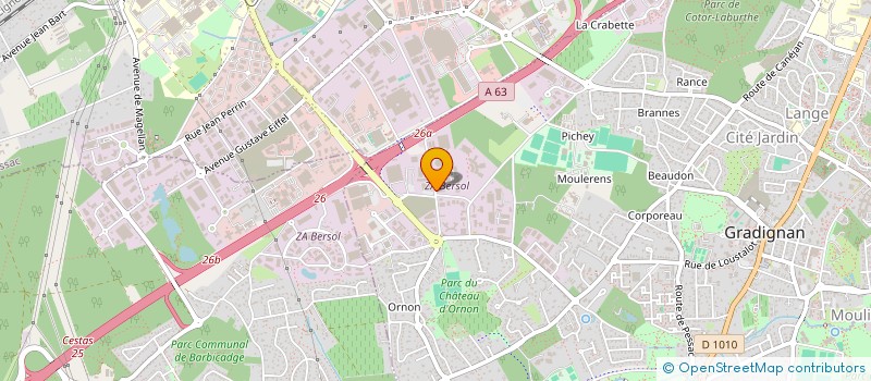 localisation de l'entreprise CERAS  GRADIGNAN