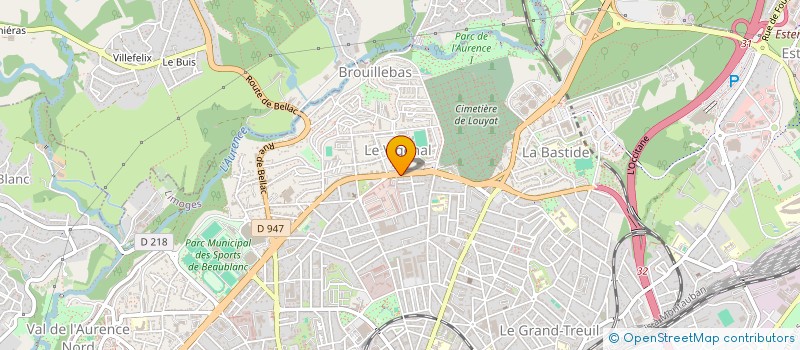 localisation de l'entreprise CERAS BIAU à LIMOGES
