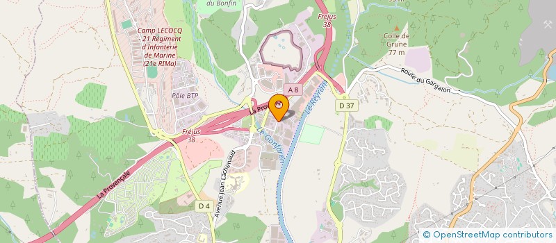 localisation de l'entreprise CERATEC à FREJUS