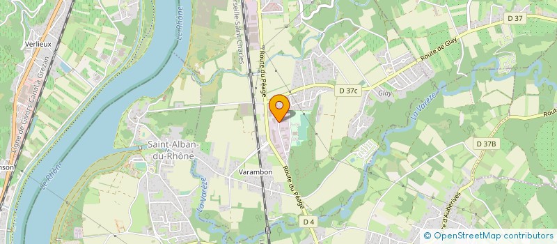 localisation de l'entreprise CERATHERM à SAINT-CLAIR-DU-RHONE