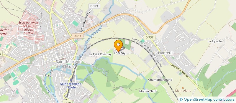 localisation de l'entreprise CERATI à NANTEUIL