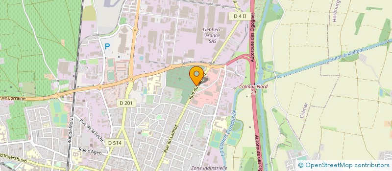 localisation de l'entreprise CERATIL  COLMAR