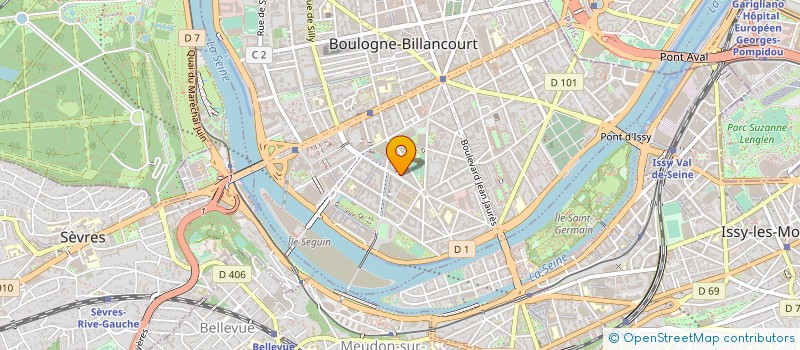localisation de l'entreprise CERAVID à BOULOGNE-BILLANCOURT