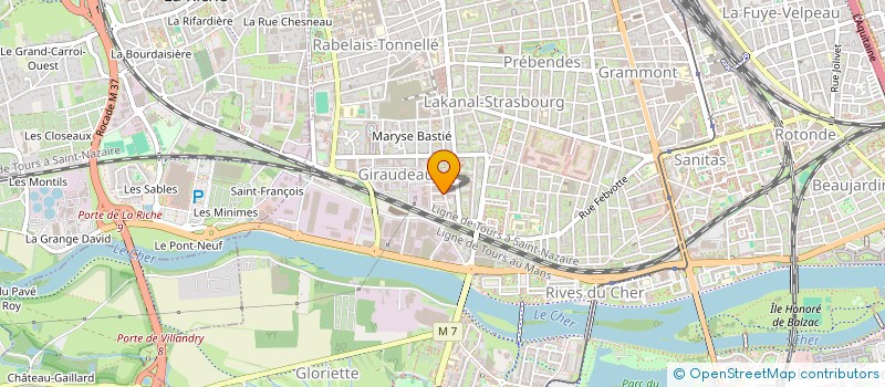 localisation de l'entreprise CERAVIVA à TOURS