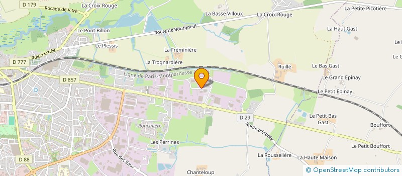 localisation de l'entreprise CERAVO  VITRE
