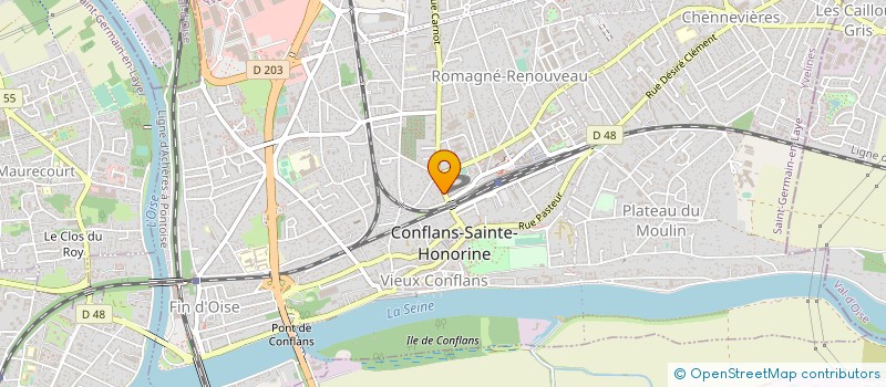 localisation de l'entreprise CERBA à CONFLANS-SAINTE-HONORINE