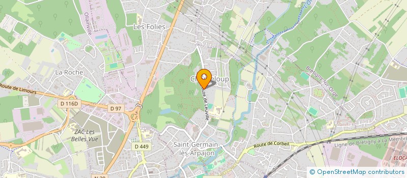 localisation de l'entreprise CERBAG ENGINEERING à SAINT-GERMAIN-LES-ARPAJON