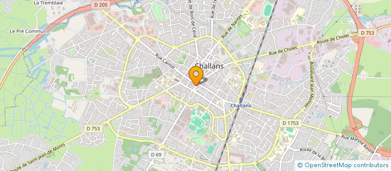 localisation de l'entreprise CERBALLIANCE VENDEE à CHALLANS