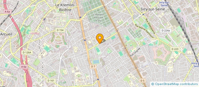 localisation de l'entreprise CERBAT  VILLEJUIF