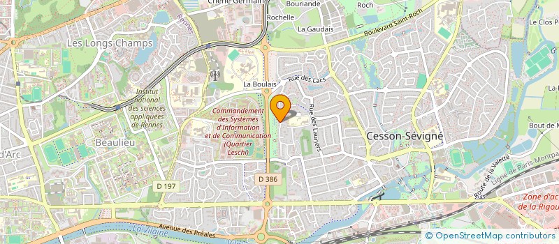 localisation de l'entreprise CERBERA à CESSON-SEVIGNE