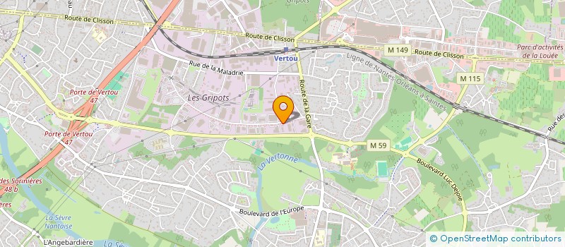 localisation de l'entreprise CERBERE  VERTOU