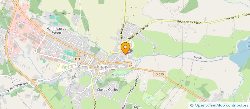 localisation de l'entreprise CERBERE  BAZAS