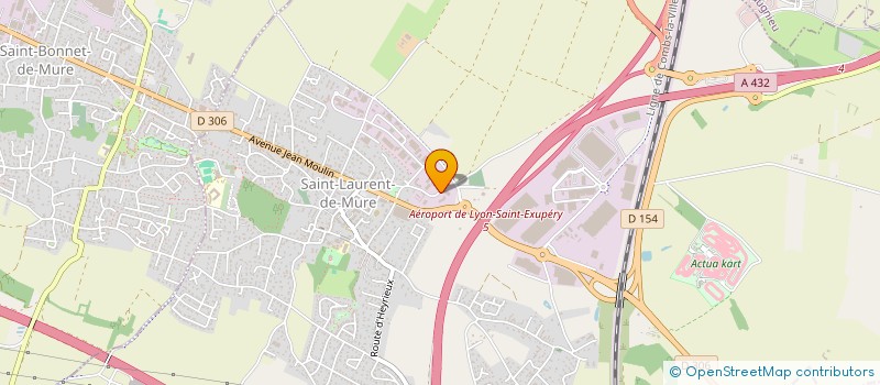 localisation de l'entreprise CERC'EAU  SAINT-LAURENT-DE-MURE