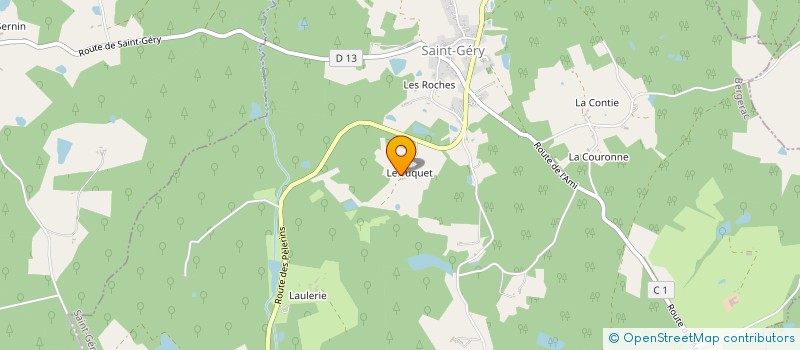 localisation de l'entreprise CERCA INVEST  SAINT-GERY