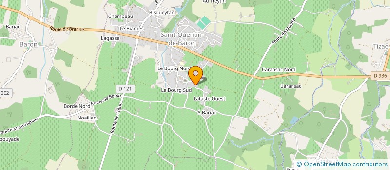 localisation de l'entreprise CERCAD  SAINT-QUENTIN-DE-BARON