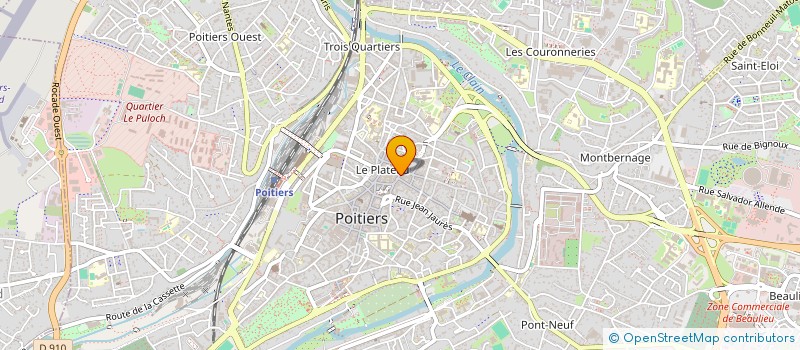 localisation de l'entreprise CERCEAU-LASSALE à POITIERS