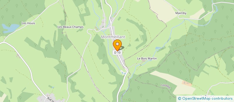 localisation de l'entreprise CERCELET  MONTMEILLANT