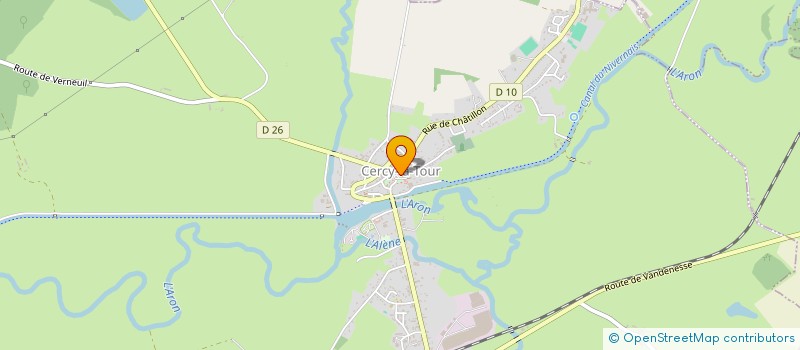 localisation de l'entreprise CERCIACUM  CERCY-LA-TOUR