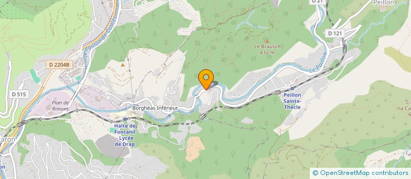 localisation de l'entreprise CERCIS  PEILLON