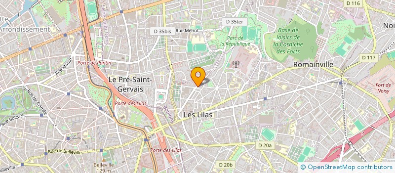 localisation de l'entreprise CERCIS à LES LILAS
