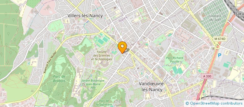 localisation de l'entreprise CERCL ETUDIANTS RESID UNIVERS  VANDUVRE-LES-NANCY