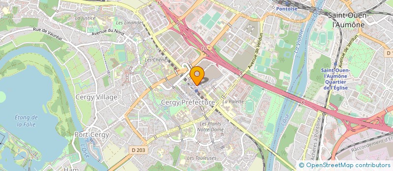 localisation de l'entreprise CERCLADES CORDONNERIE A&B  CERGY