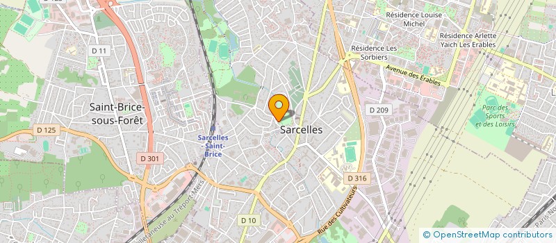 localisation de l'entreprise CERCLE 2 BIS  SARCELLES