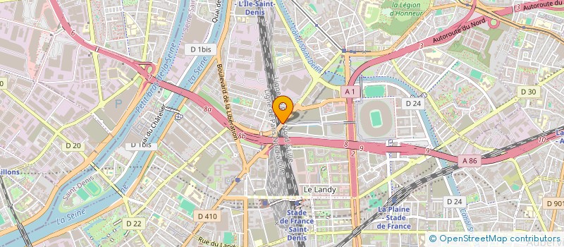 localisation de l'entreprise CERCLE 93   (C93)  SAINT-DENIS