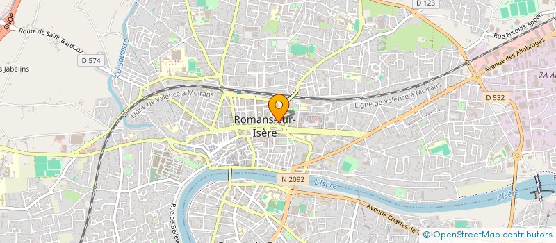 localisation de l'entreprise CERCLE ACTION ET AMITIE  ROMANS-SUR-ISERE