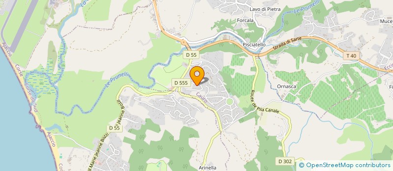 localisation de l'entreprise CERCLE AERONAUTIQUE D AJACCIO à PIETROSELLA