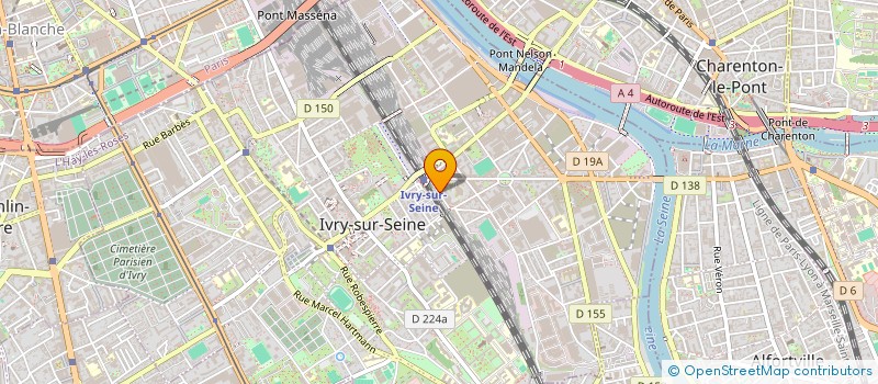 localisation de l'entreprise CERCLE AERONAUTIQUE MACH 0.1  IVRY-SUR-SEINE