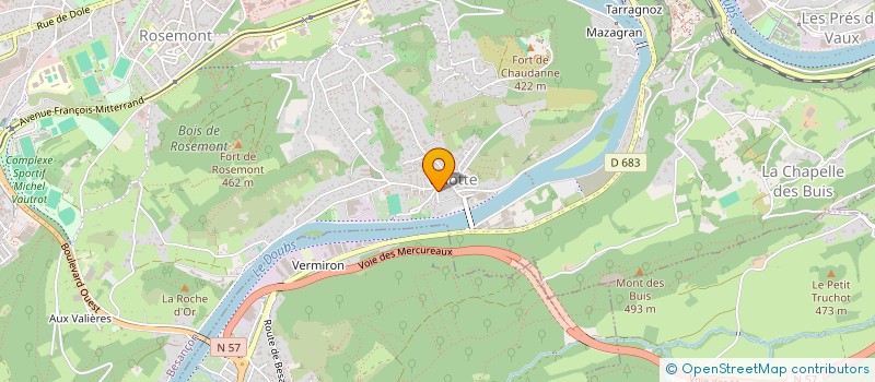 localisation de l'entreprise CERCLE AIKI - TAI - DO DU DOUBS  FRANOIS