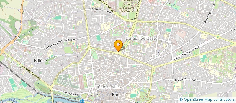 localisation de l'entreprise CERCLE ALGERIANISTE DE PAU ASSOCIATION CULTURELLE DES FRANCAIS D'AFRIQUE DU NORD  PAU