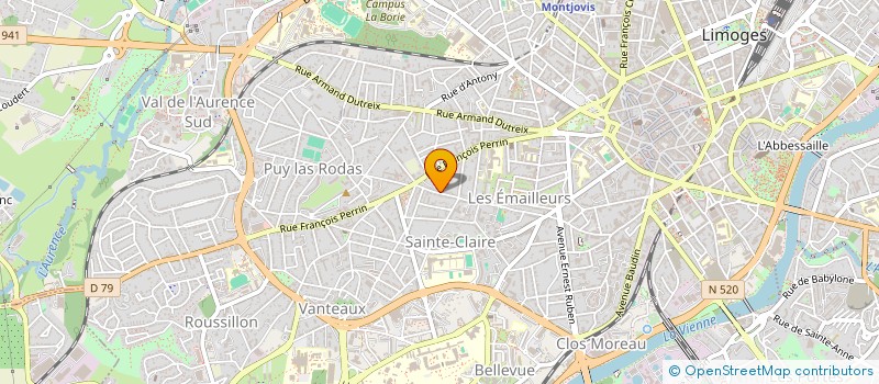 localisation de l'entreprise CERCLE ALGERIANISTE DU LIMOUSIN à LIMOGES