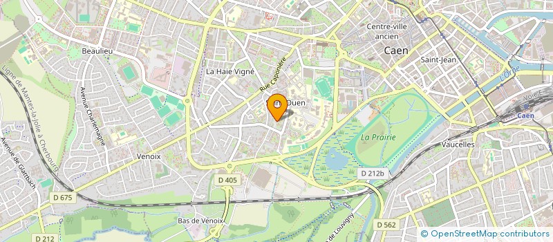 localisation de l'entreprise CERCLE AMI CIE CHOREGRAPH FRANCOIS MAUDUIT à CAEN