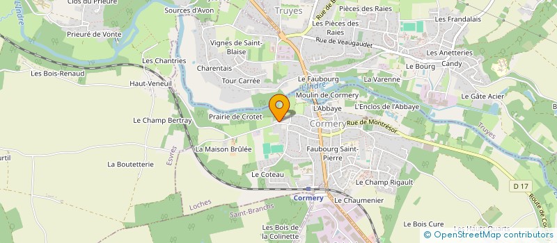 localisation de l'entreprise CERCLE AMICAL DES JEUNES  ESVRES