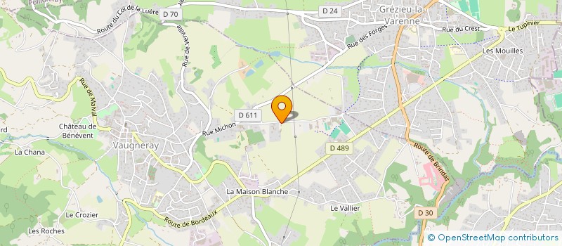 localisation de l'entreprise CERCLE AMICAL DU BERGER à VAUGNERAY