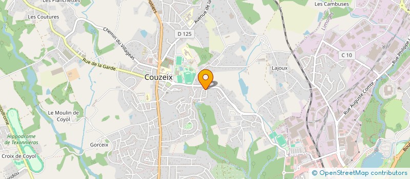 localisation de l'entreprise CERCLE AMICAL LIMOUSIN DES AMATEURS D'OISEAUX à COUZEIX