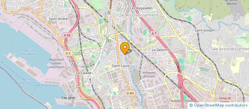 localisation de l'entreprise CERCLE AMICALE BILLARD SAINT ANDRE à MARSEILLE