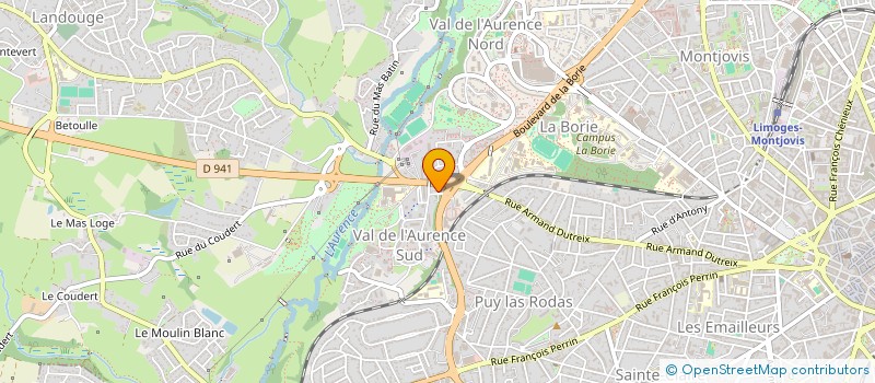 localisation de l'entreprise CERCLE AMIS DES ILES MASCAREIGNES à LIMOGES
