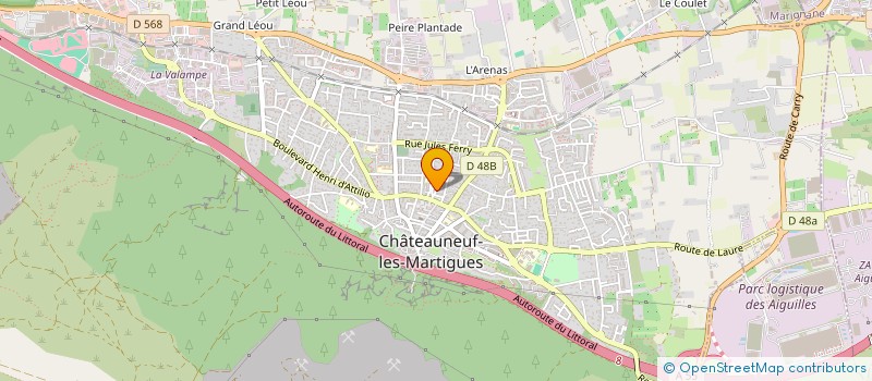 localisation de l'entreprise CERCLE AMIS INSTR LAIQUE BOISS à CHATEAUNEUF-LES-MARTIGUES
