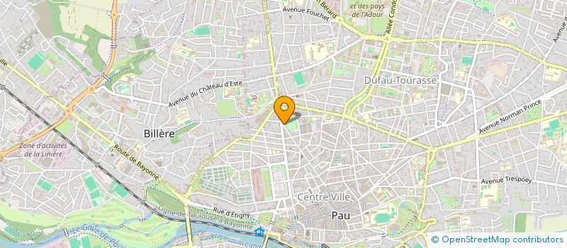 localisation de l'entreprise CERCLE ANGLAIS à PAU