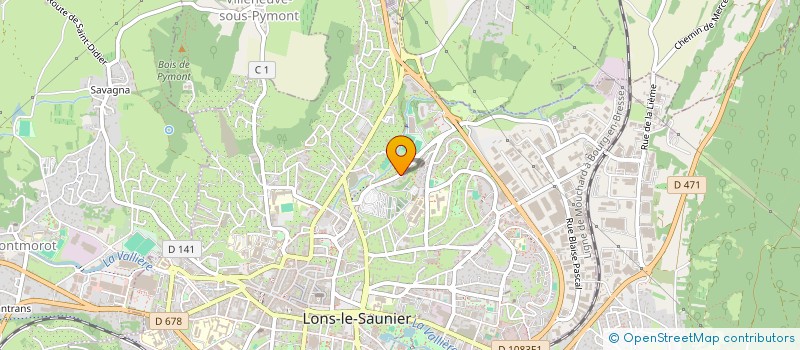 localisation de l'entreprise CERCLE AQUARIOPHILE JURASSIEN à LONS-LE-SAUNIER