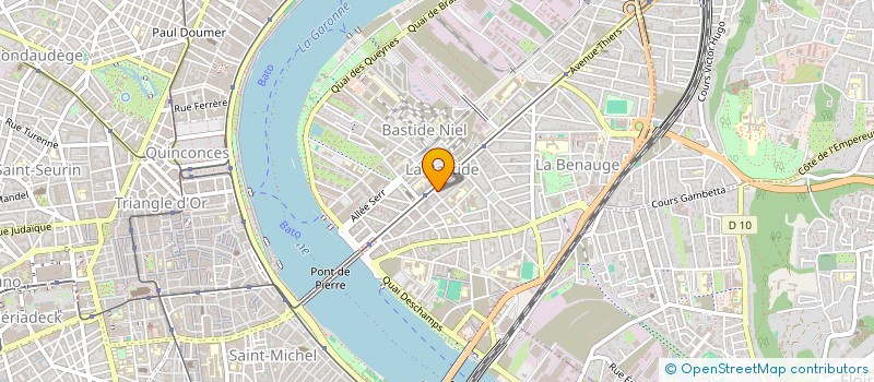 localisation de l'entreprise CERCLE AQUITAIN DE L'AUDITION  BORDEAUX