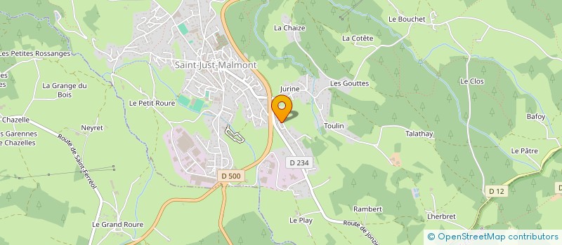 localisation de l'entreprise CERCLE ARTISANAL DU VELAY à SAINT-JUST-MALMONT