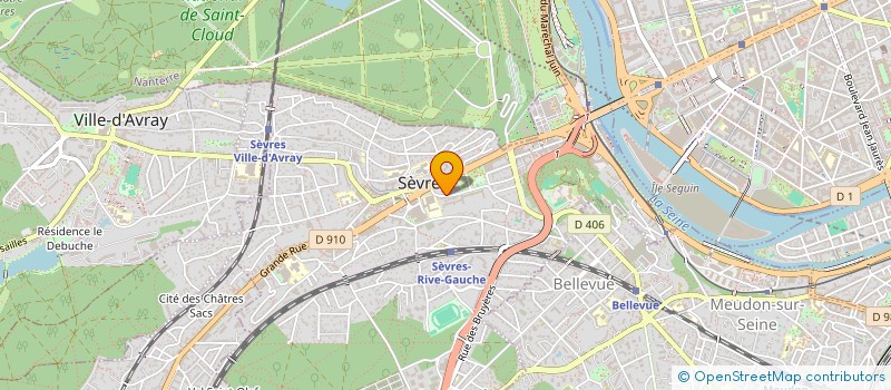 localisation de l'entreprise CERCLE ARTISTIQUE DE SEVRES à SEVRES