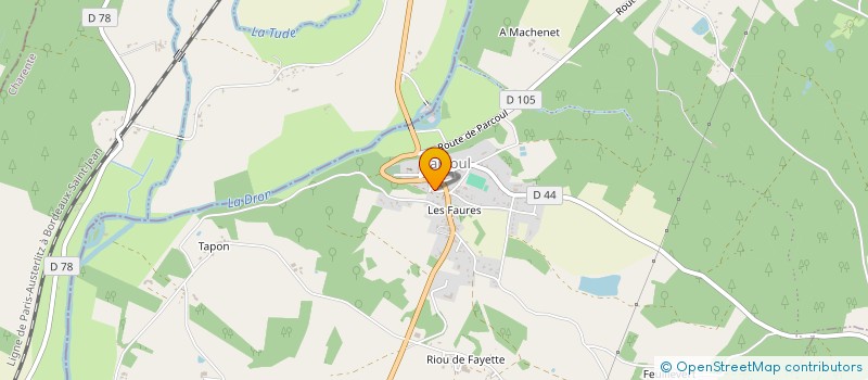 localisation de l'entreprise CERCLE ARTISTIQUE ET CULTUREL DE SAINT AULAYE ET DES ENVIRONS  SAINT AULAYE-PUYMANGOU