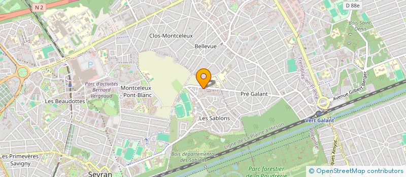 localisation de l'entreprise CERCLE ATHLETIC DE SEVRAN à SEVRAN