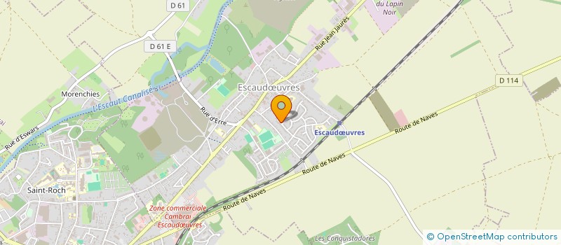 localisation de l'entreprise CERCLE ATHLETIC & SPORTIF ESCAUDOEUVRES  ESCAUDUVRES