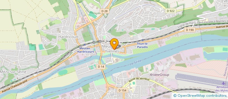 localisation de l'entreprise CERCLE ATHLETIQUE DE MEULAN  MEULAN-EN-YVELINES